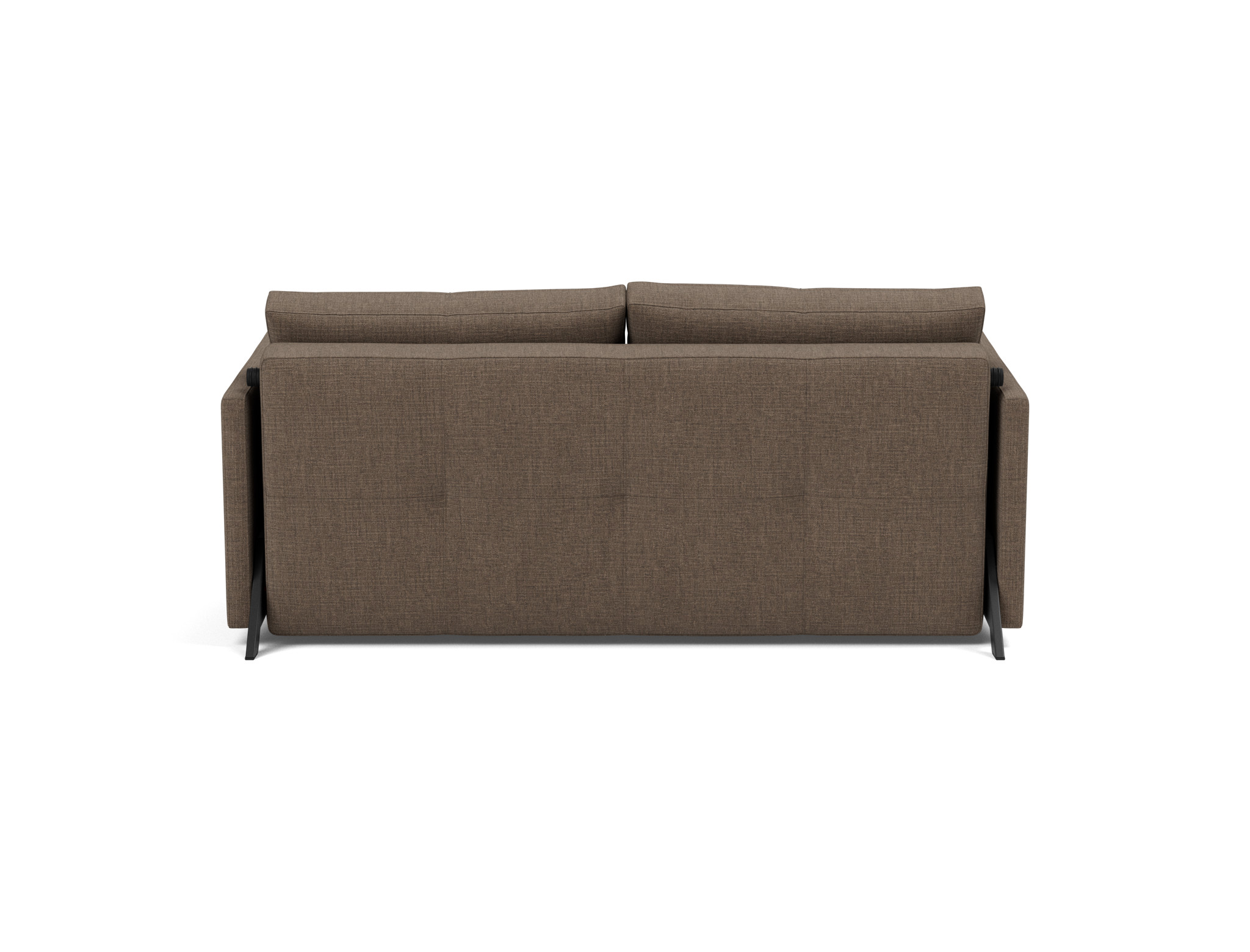 Schlafsofa Cubed mit Armlehnen 160 Chenille Esina 411-Cedar-Brown