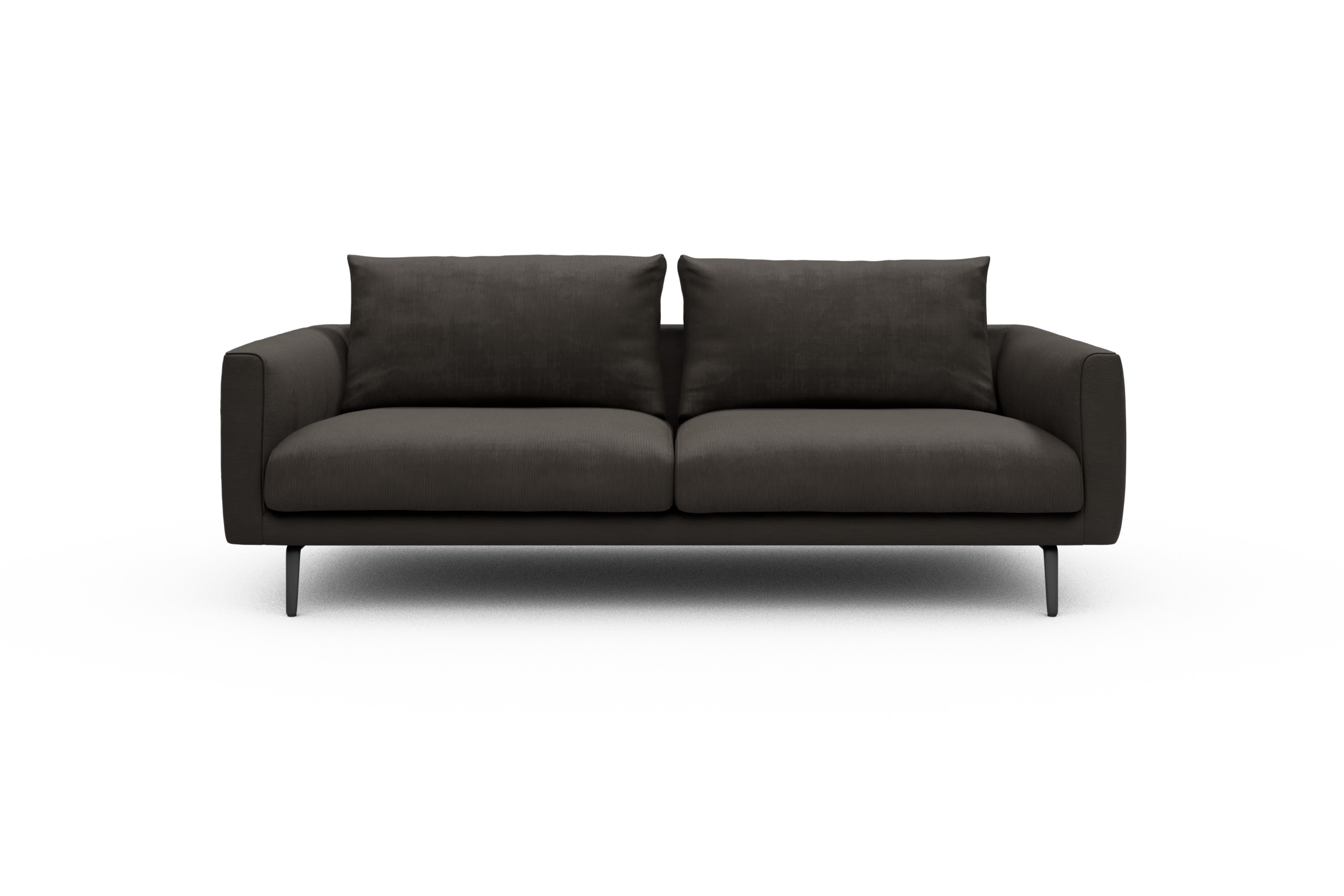 Skandi Home Sofa Karl 3-Sitzer Cordufine-Taupe moebelfaktor
