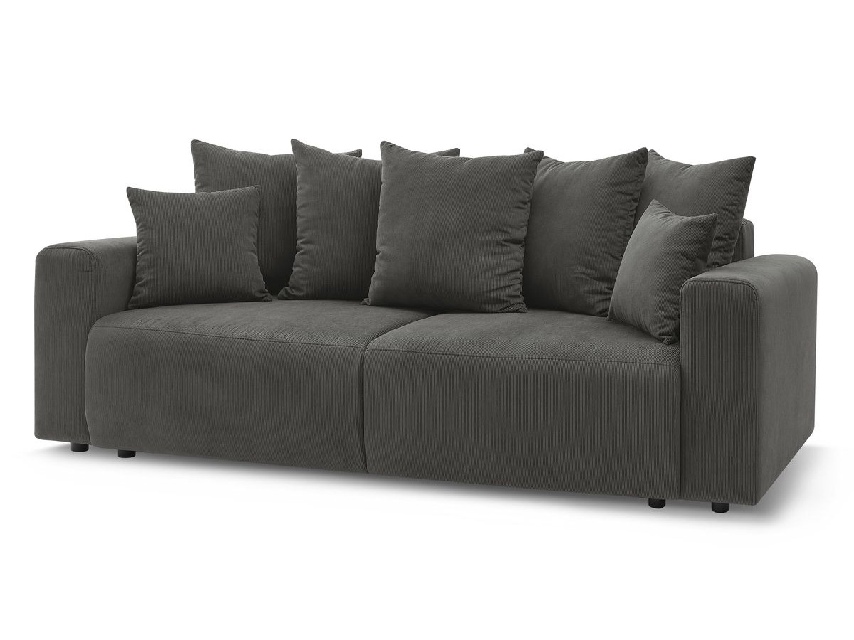 Bobochic Envy Sofa 3-Sitzer Cordsamt Dunkelgrau