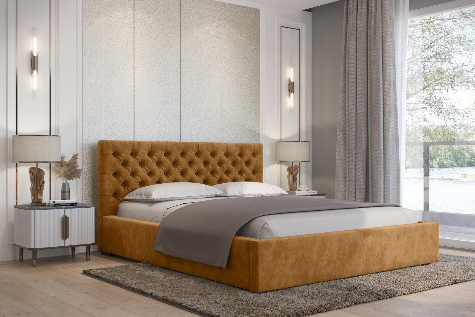 Polsterbett SENTO-I Magic-Velvet 180 mit Holzrahmen Magic-Velvet 2214 moebelfaktor