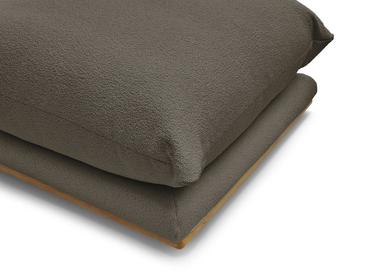 Bobochic Ernest Pouf Bouclé-Stoff Braun