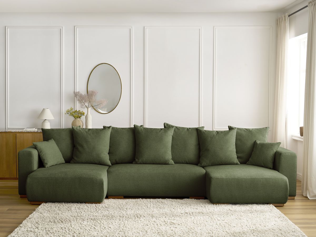 Bobochic Sidonie Wohnlandschaft Melange-Stoff Grün