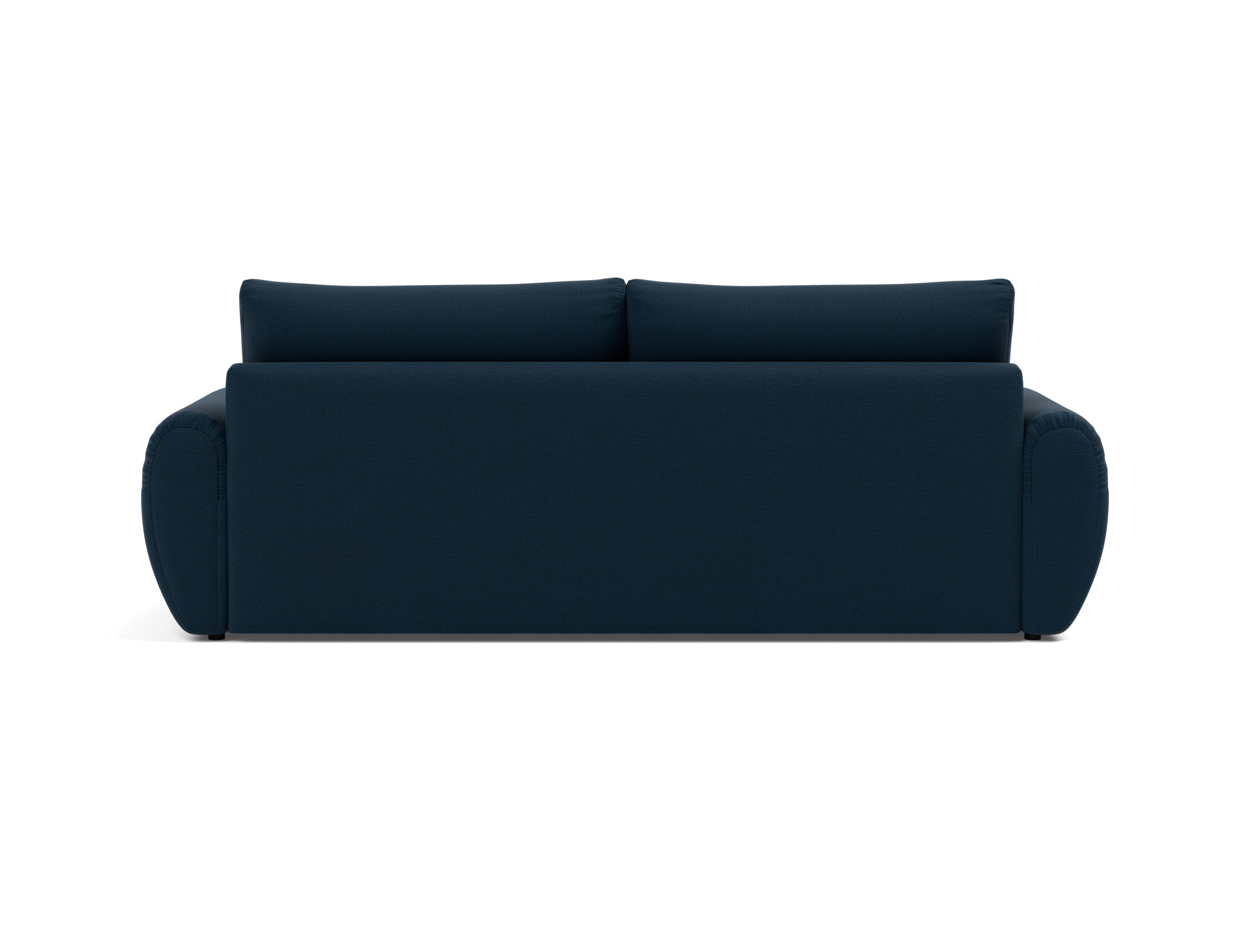 Schlafsofa Norum mit Curve-Armlehnen Flachgewebe Mixed Dance 528-Blue