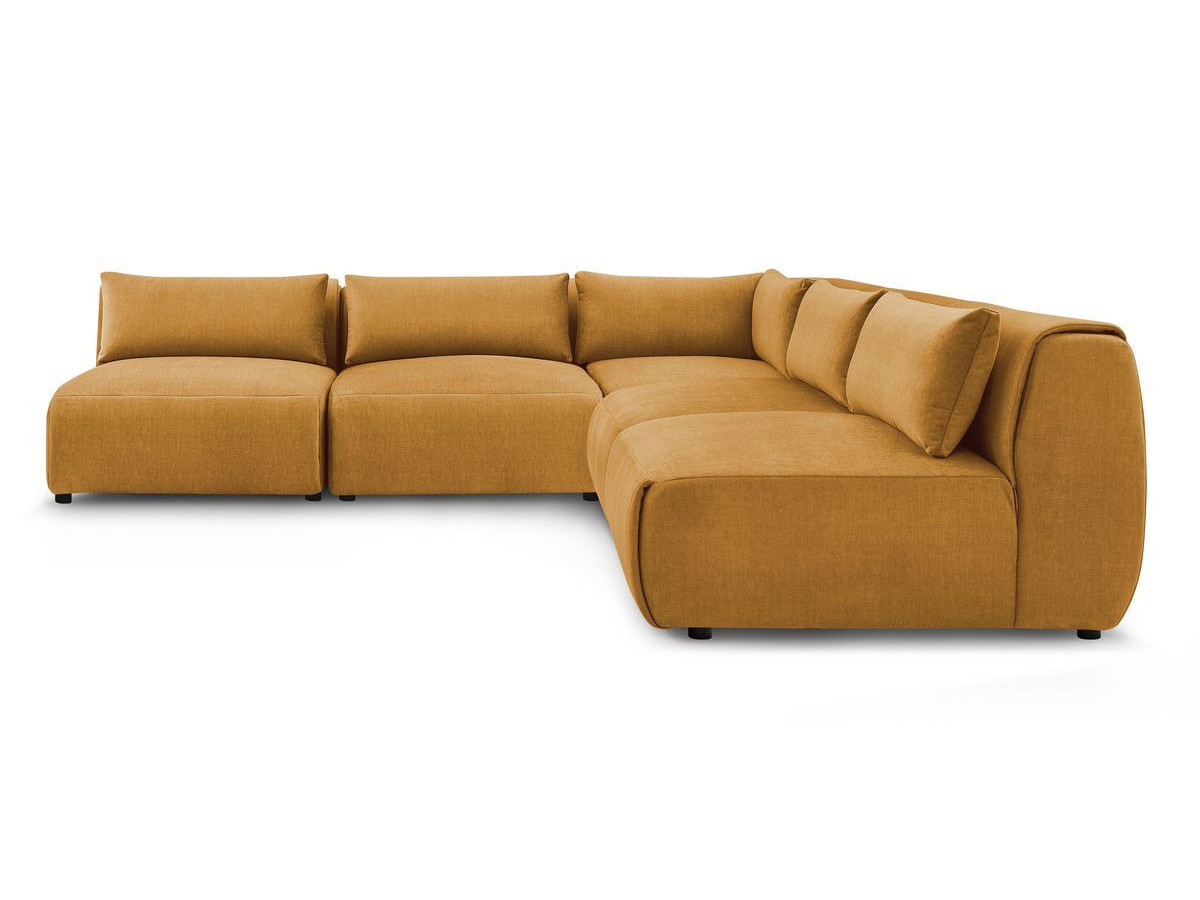 Bobochic Jeanne Ecksofa 299 × 299 cm Samt Gelb