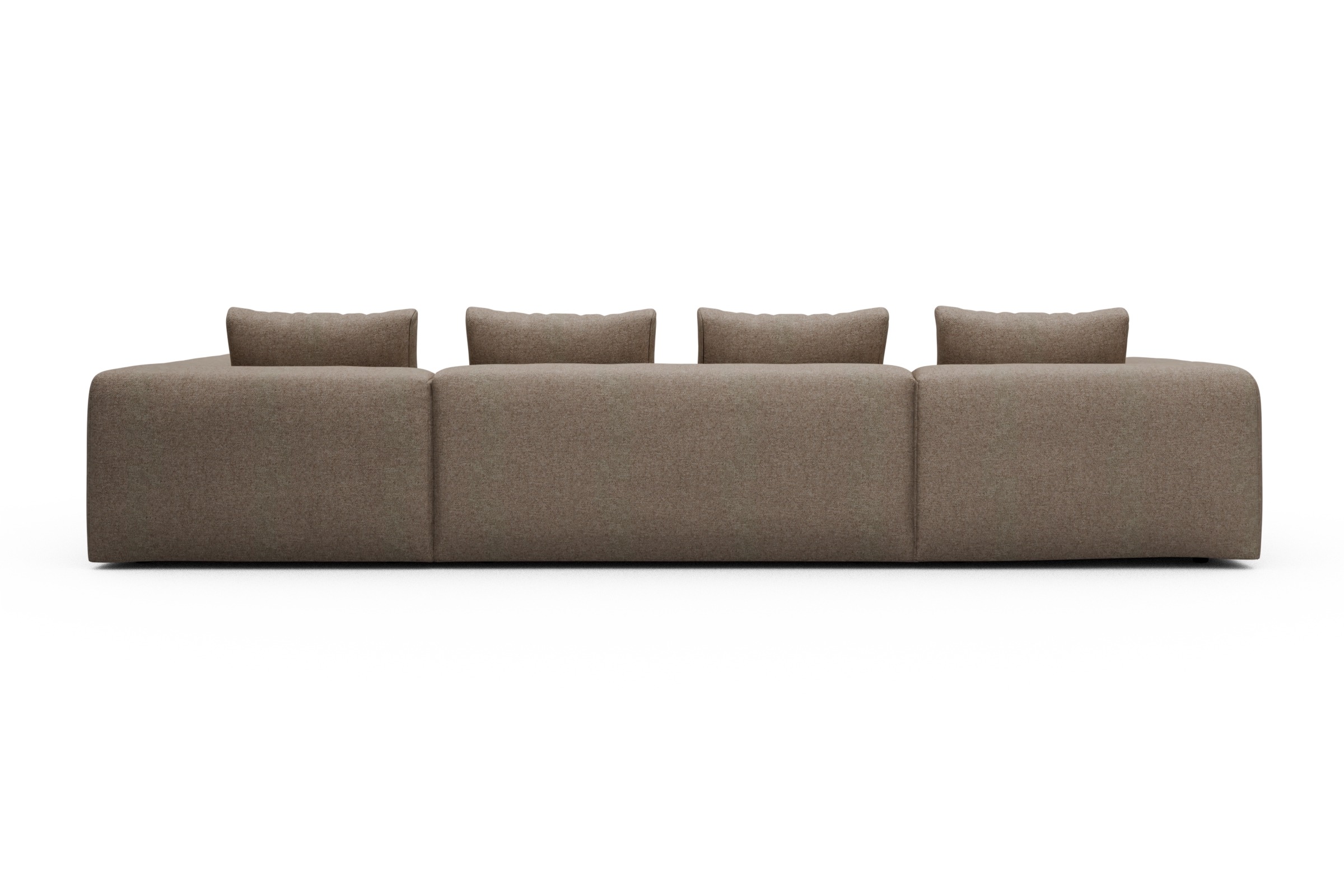 Wohnlandschaft Fred Relax-Ecke rechts mit 2-Sitzer und Chaiselongue links Sama-Antelope