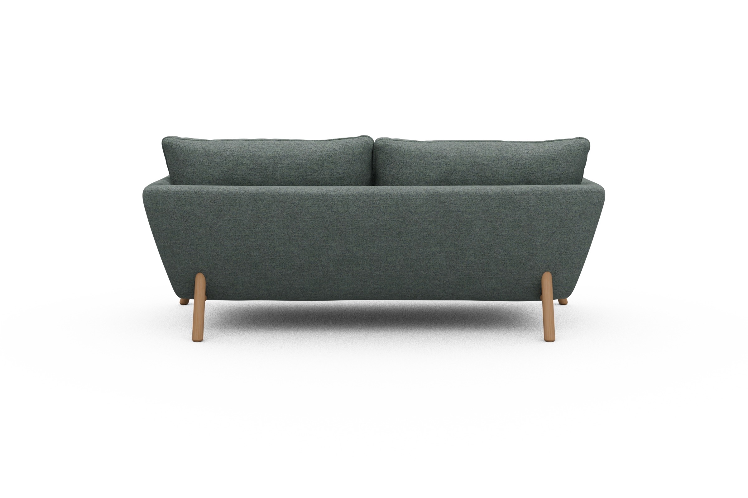 Sofa Emil 2-Sitzer Beinfarbe Eiche Natur Carreno-Ice-Blue