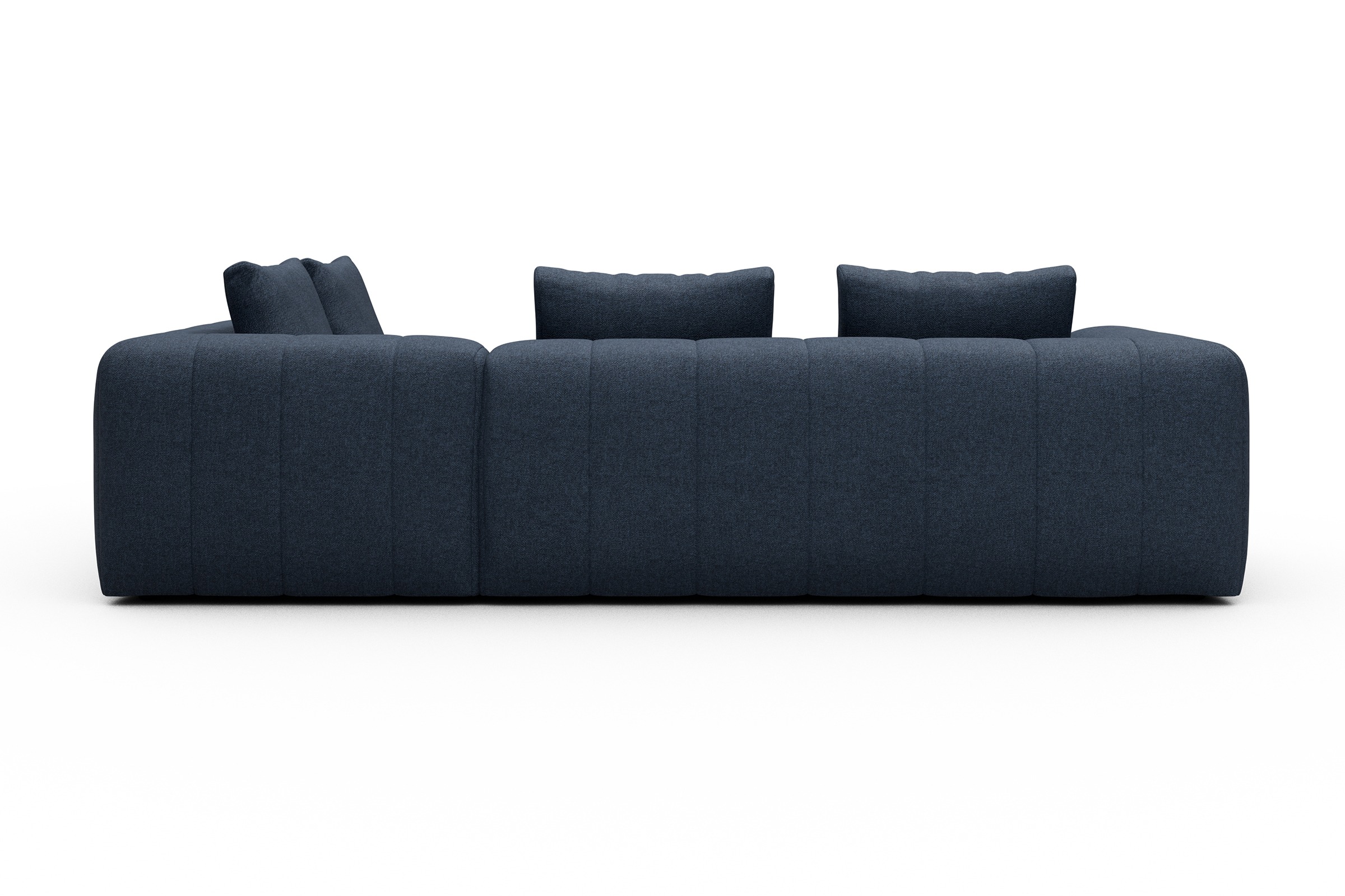 Ecksofa Hugo 2x 2,5-Sitzer Armlehne links Sama-Deep-Blue