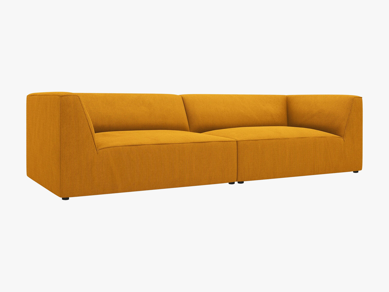 Micadoni Sofa Ruby 4-Sitzer Kord Scala Gelb