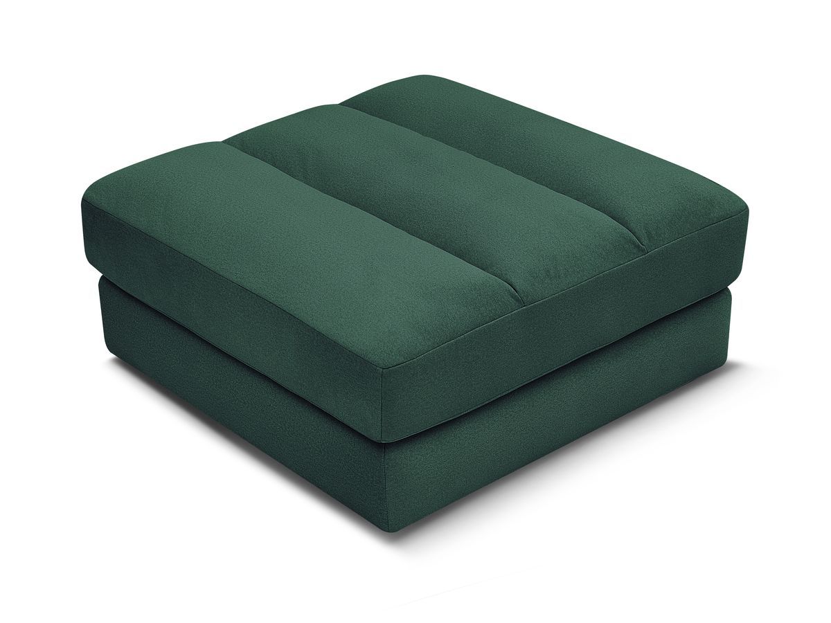 Bobochic Sierra Pouf Samt Dunkelgrün