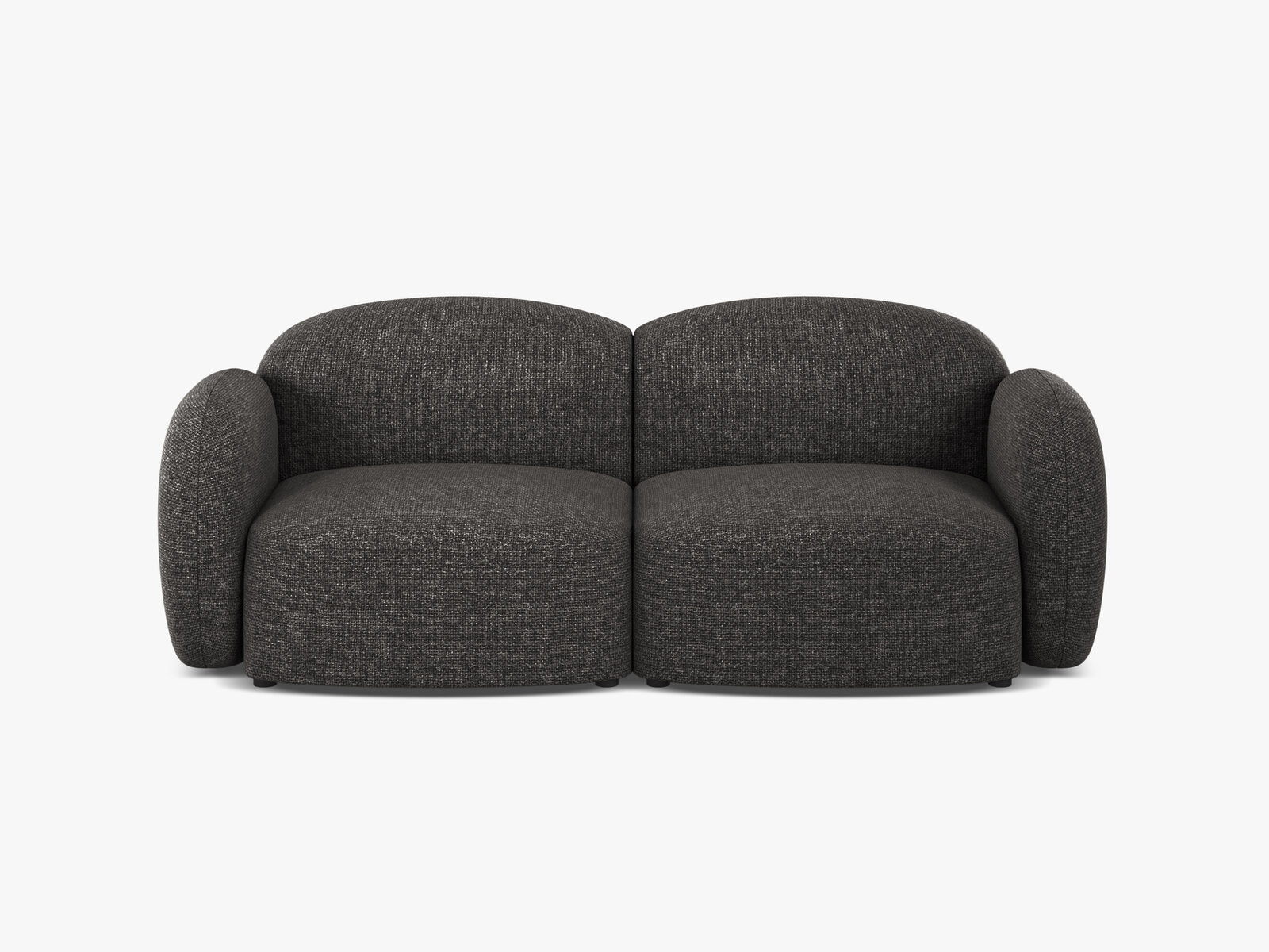Micadoni Sofa Blair 2-Sitzer Chenille Eden Anthrazit