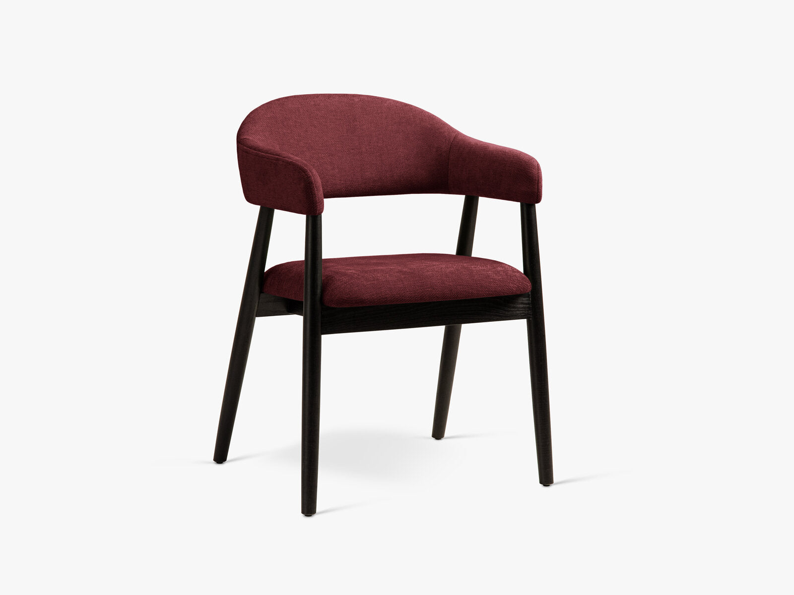Micadoni Adra Samtiger Stuhl 56 cm (H 77 cm) [2CH_ADRA] Chenille Rebel Bordeaux