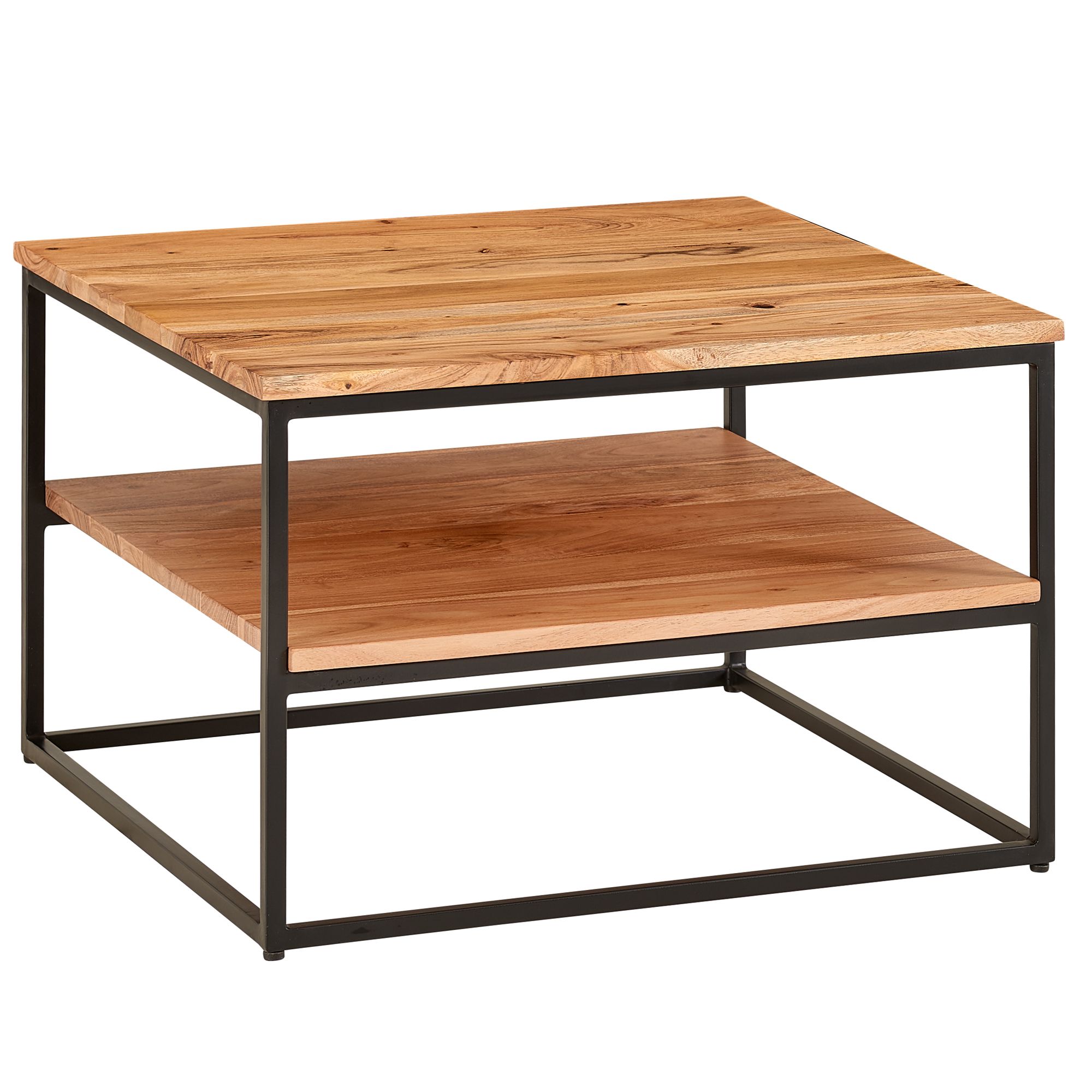 Couchtisch Asbyrgi Akazie Massivholz 60 × 60 × 41 cm