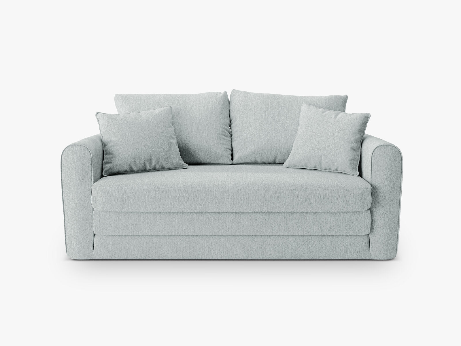 Micadoni Sofa Lido 2-Sitzer Strukturierter Stoff Minze