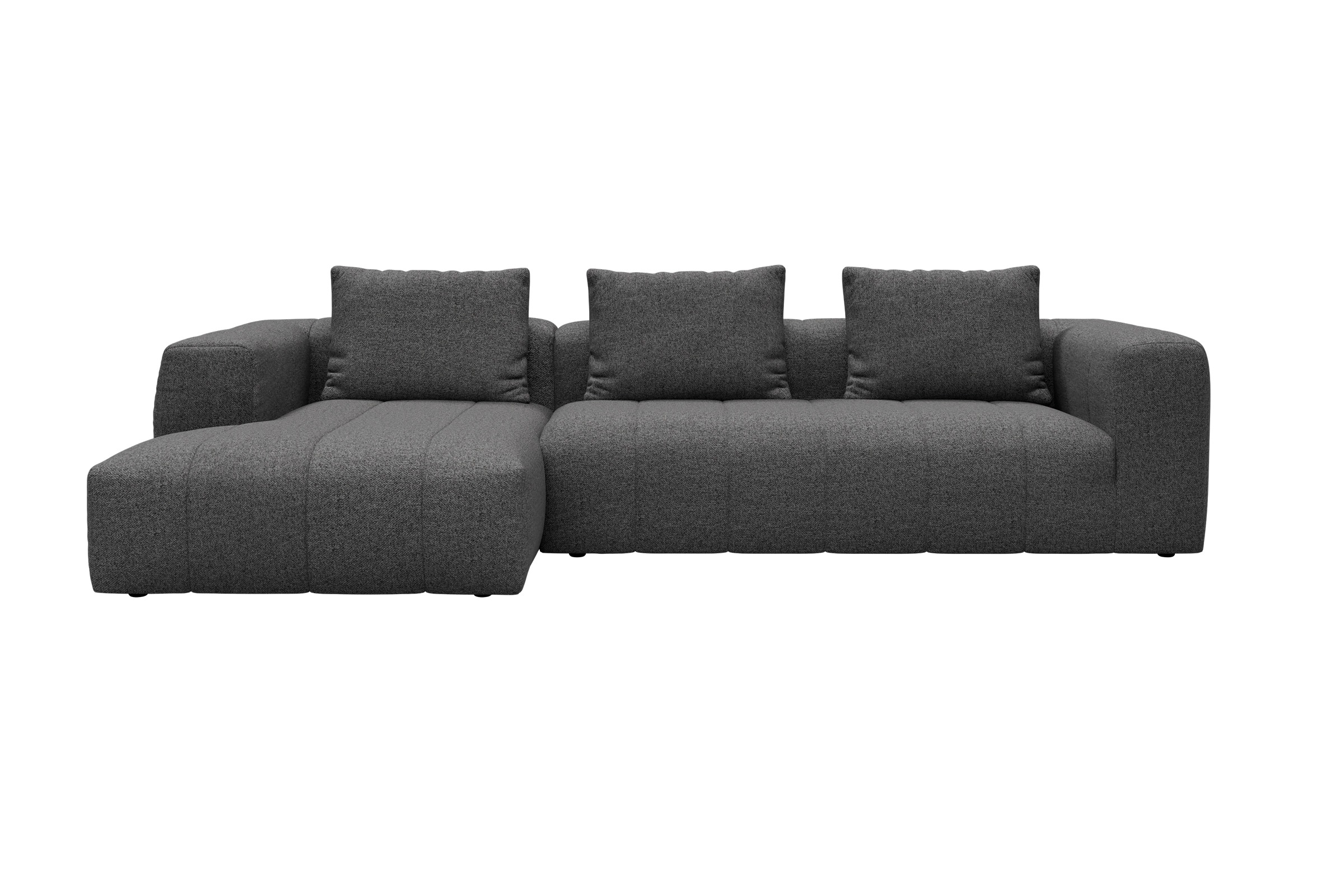 Hugo 2,5-Sitzer Armlehne rechts mit Chaiselongue Sama-Antracite moebelfaktor