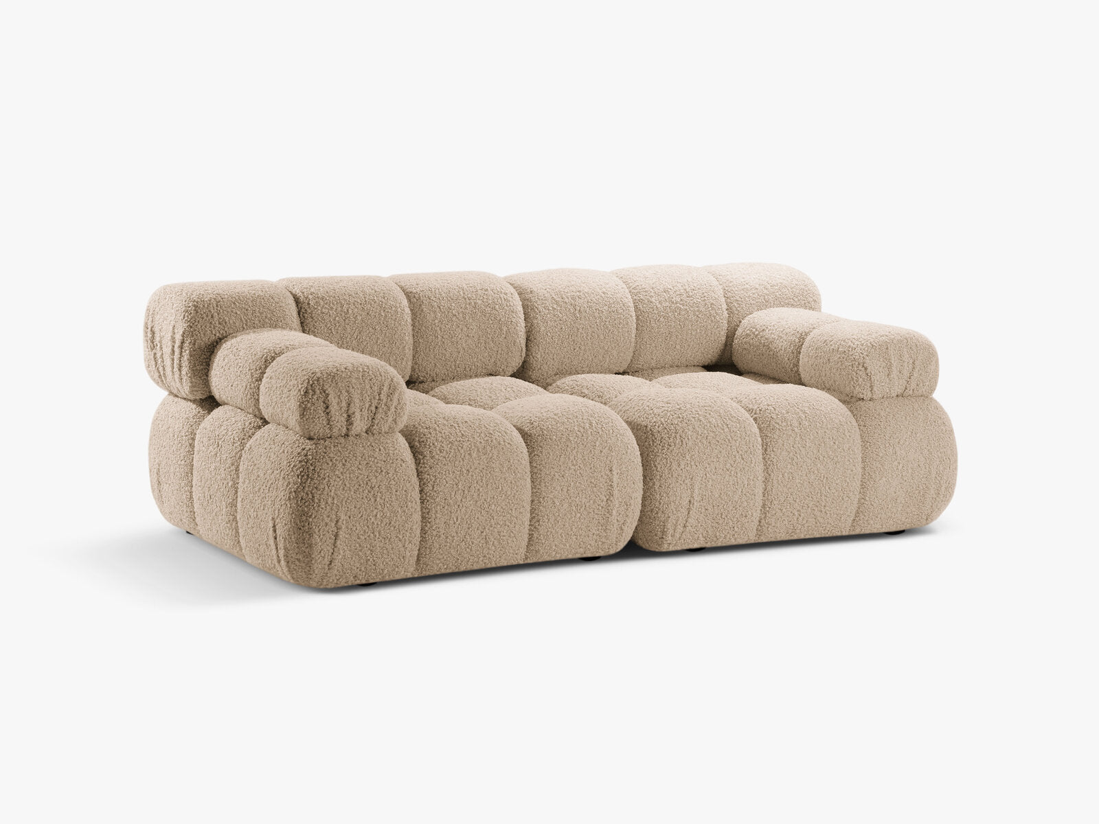 Micadoni Modulares Sofa Bellis 2-Sitzer Boucle Rolf Sand