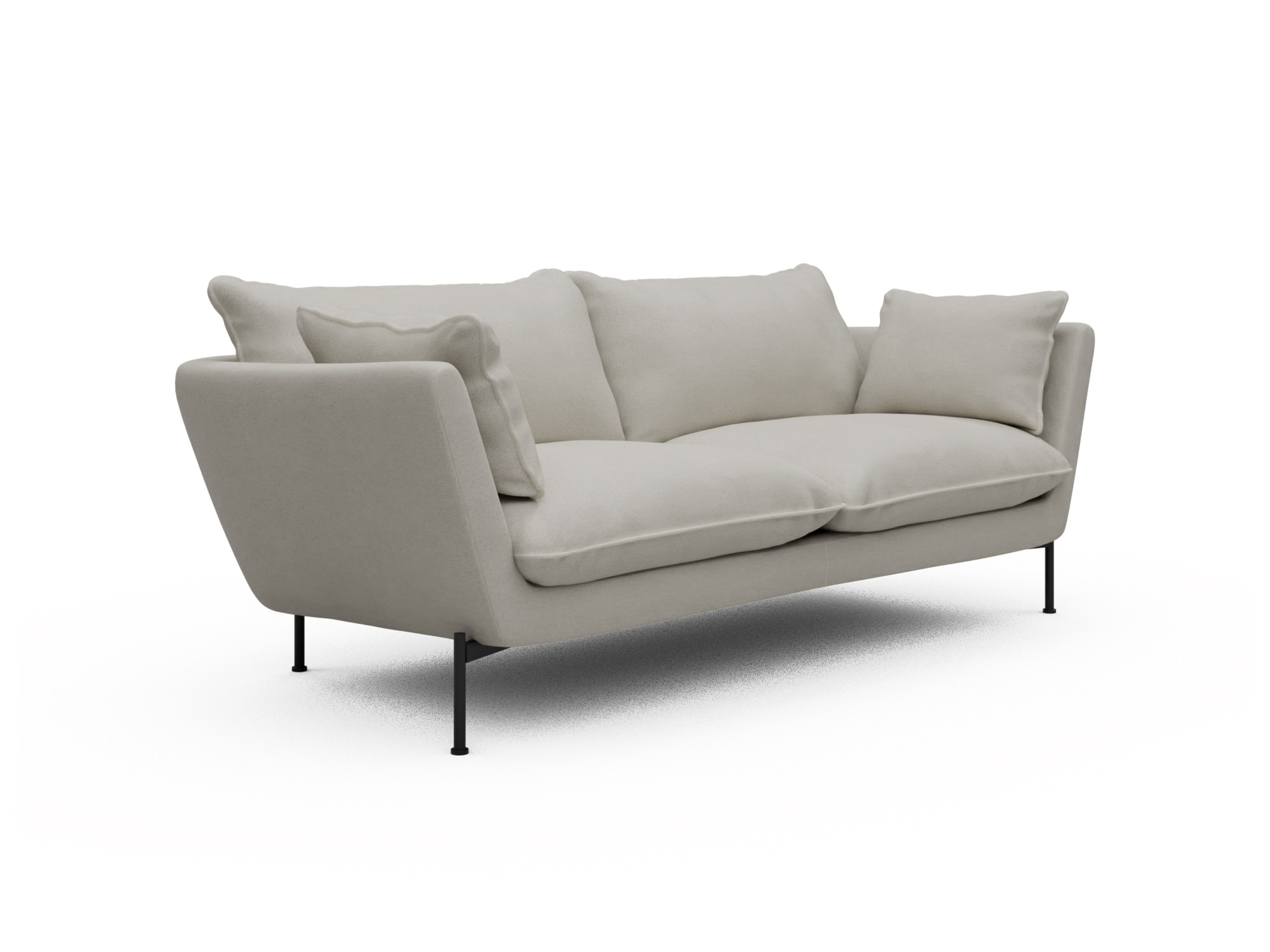 Skandi Home Sofa Anton Soft 2-Sitzer Denari-Clean-Beige moebelfaktor