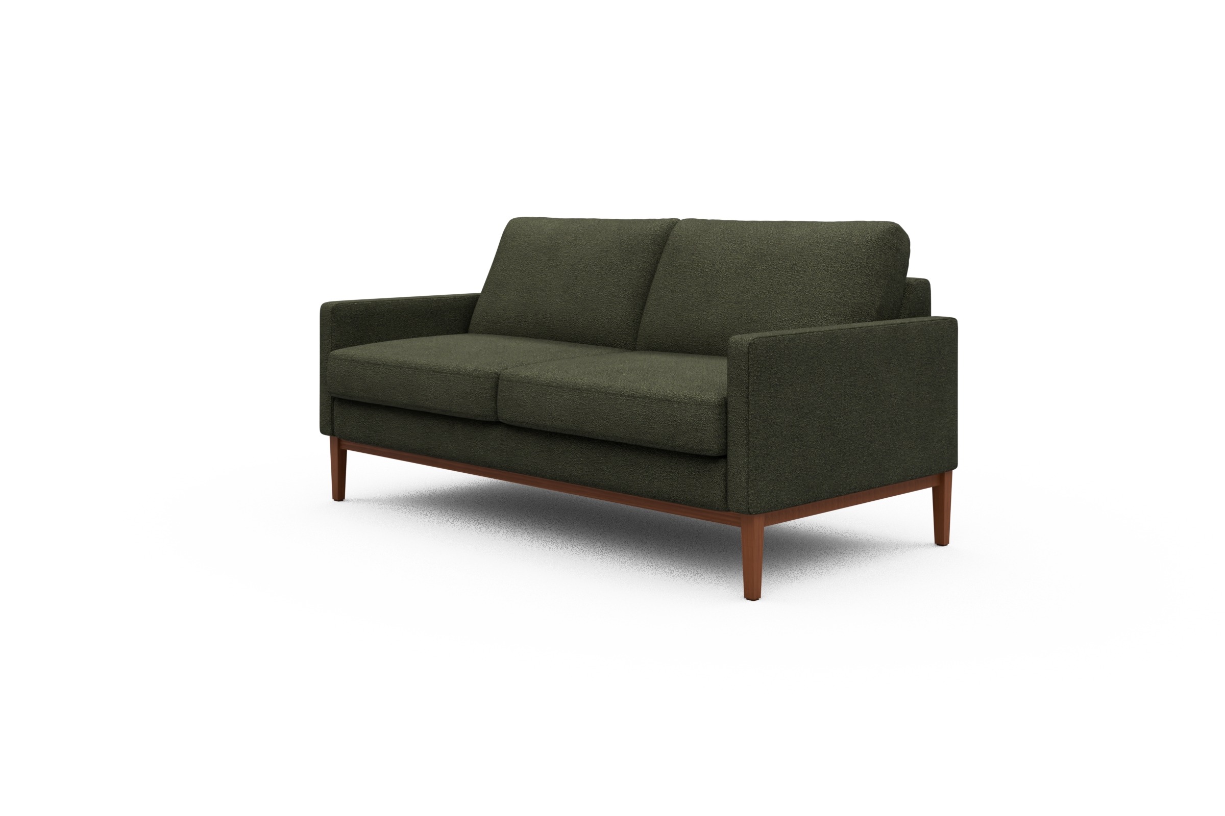 Sofa Bodo 2,5-Sitzer Boucle-Forest-Green