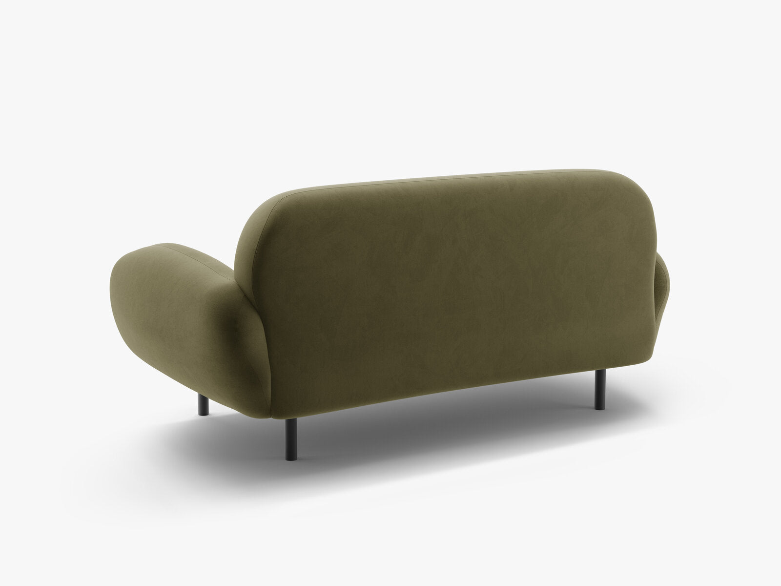 Micadoni Sofa Poppy 2-Sitzer Samt Casino Hellgrün