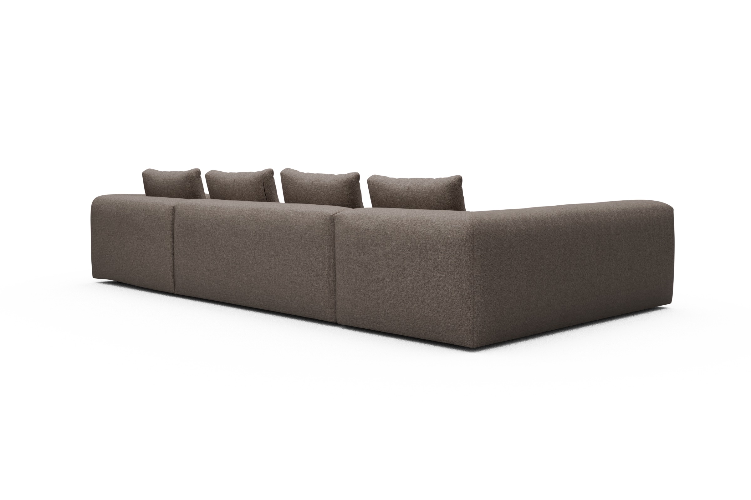 Wohnlandschaft Fred Chaiselongue rechts mit 2-Sitzer und lange Armlehne links Sama-Stone
