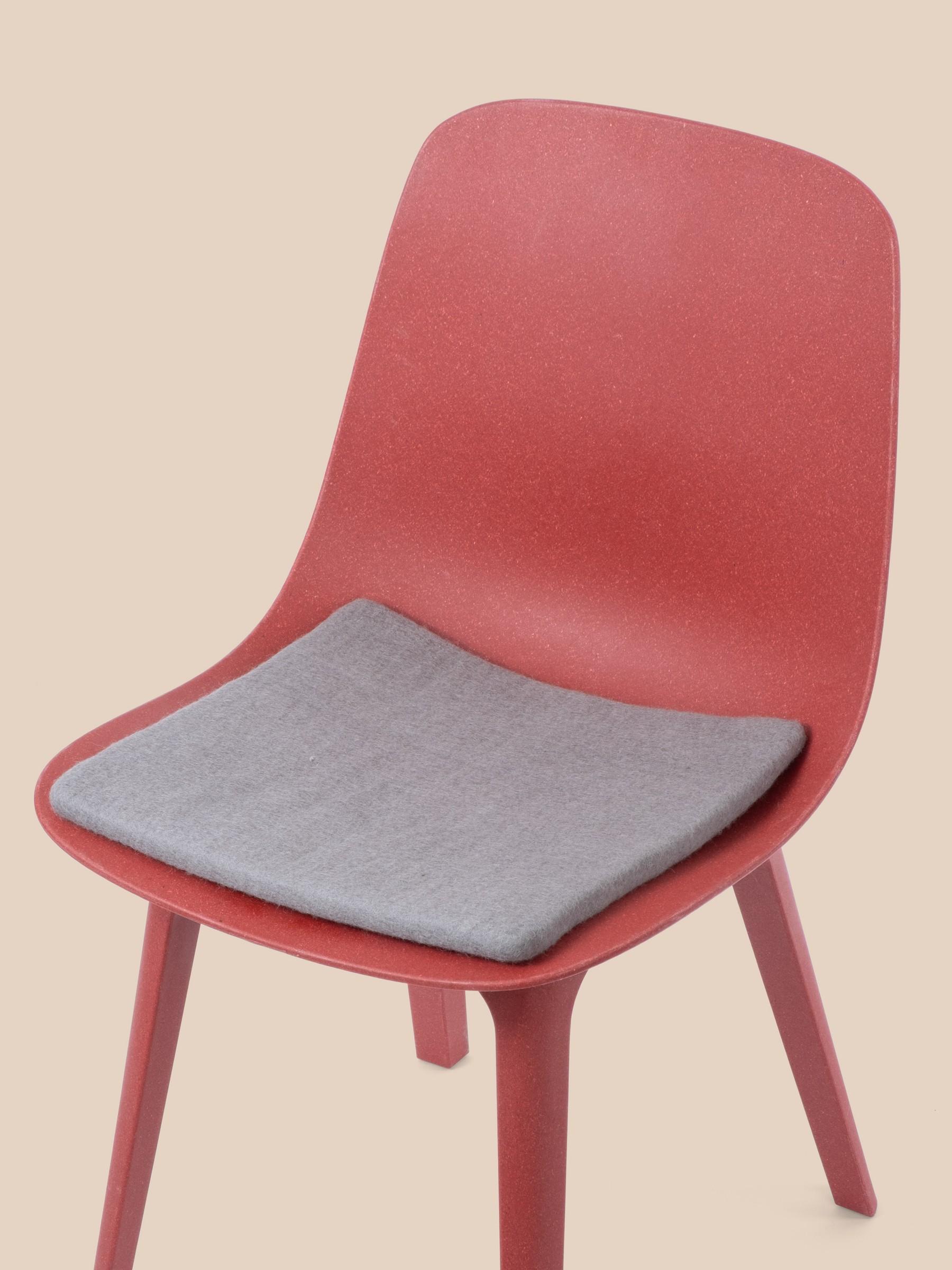 myfelt Kian Filz-Sitzauflage Grau 36 x 36 cm