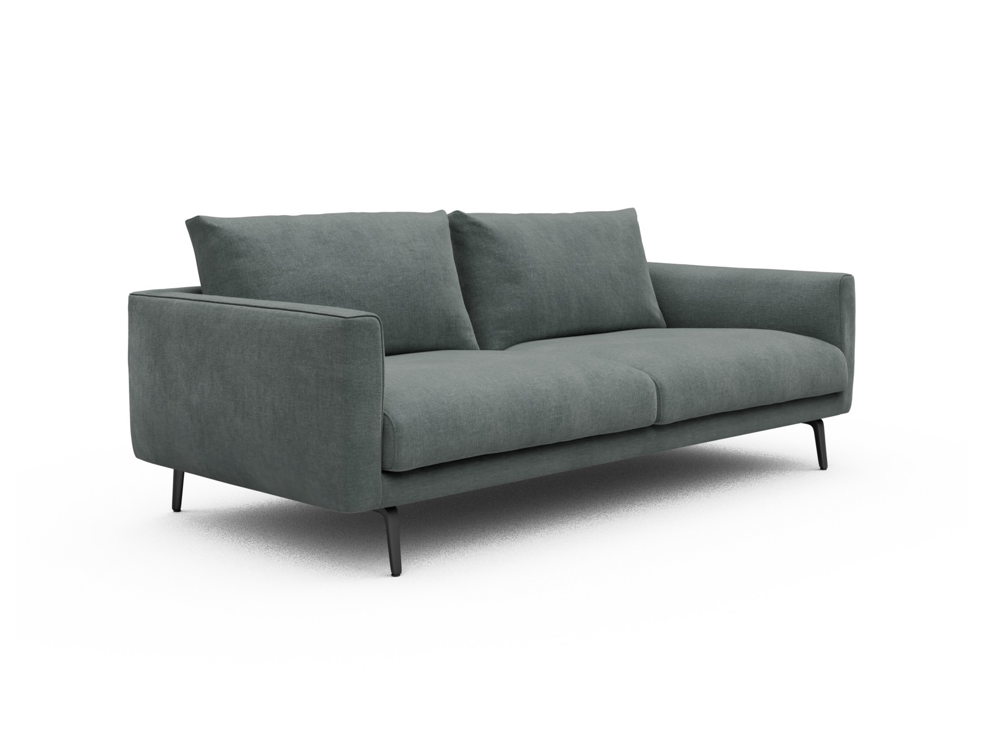 Skandi Home Sofa Karl 3-Sitzer Smooth-Silver-Grey moebelfaktor