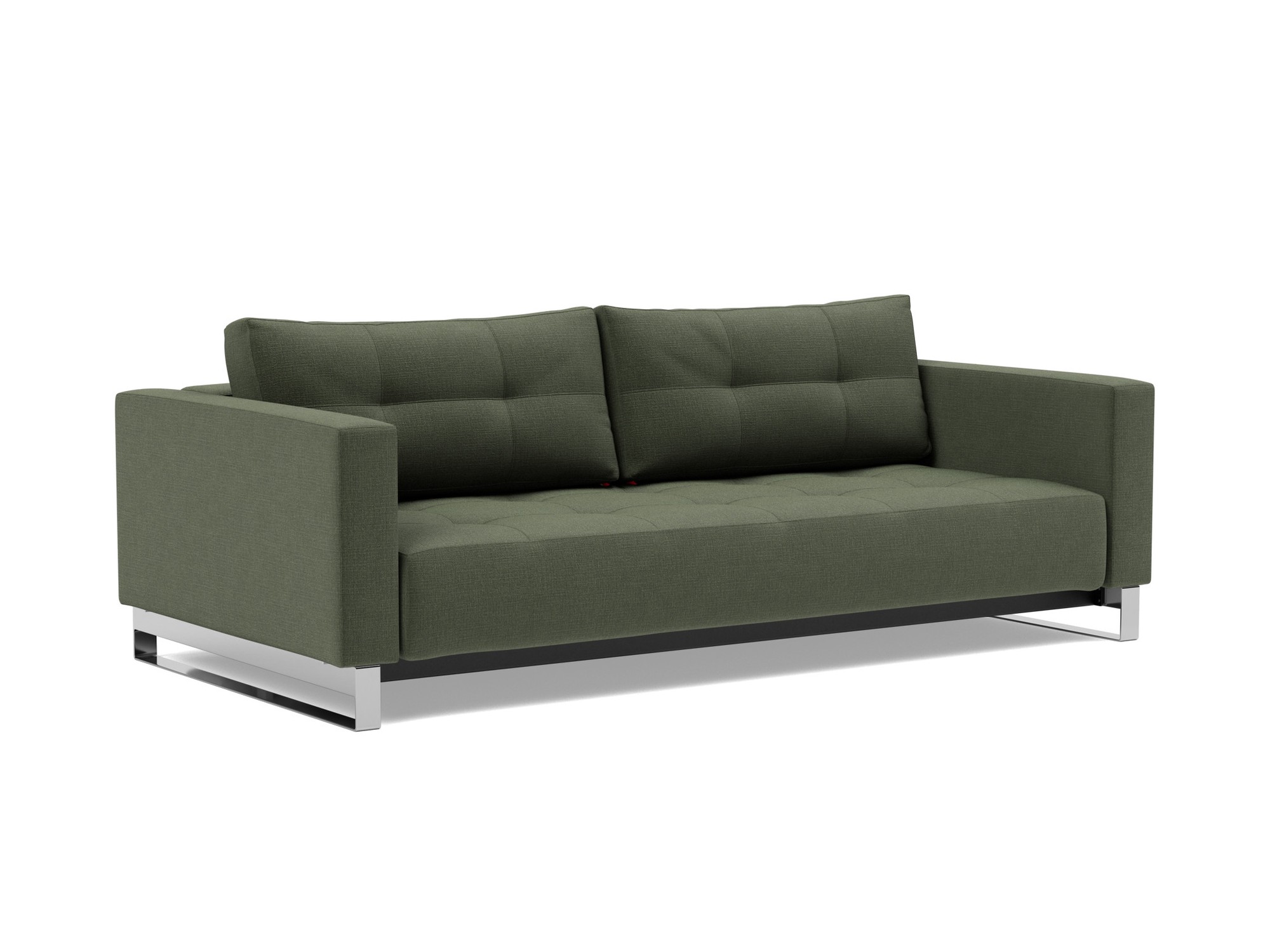 Schlafsofa Cassius D.E.L. Chenille Esina 413-Olive-Green