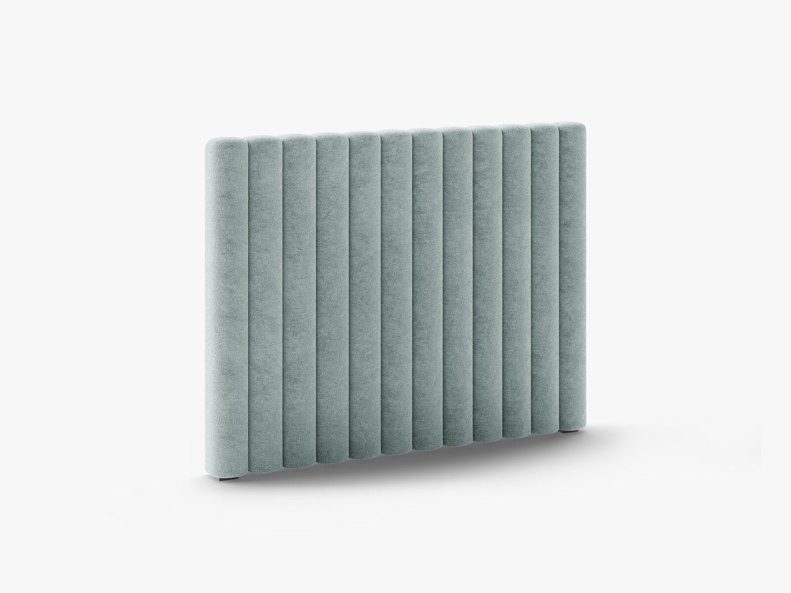 Micadoni Mistero Samtiger Kopfteil 80 cm Chenille Perfect Harmony Hellblau 120x95