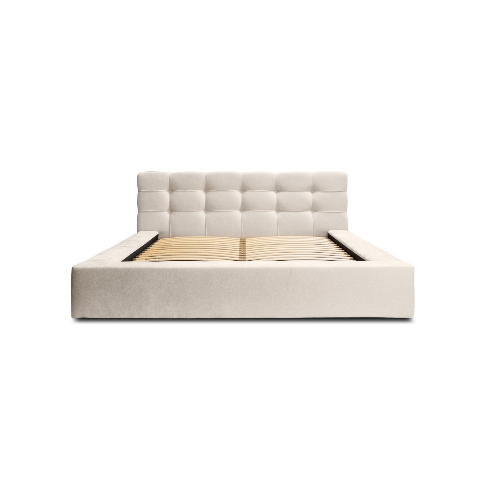 Polsterbett Pavo Chenille 140x200 mit Holzrahmen Ditra-New 20
