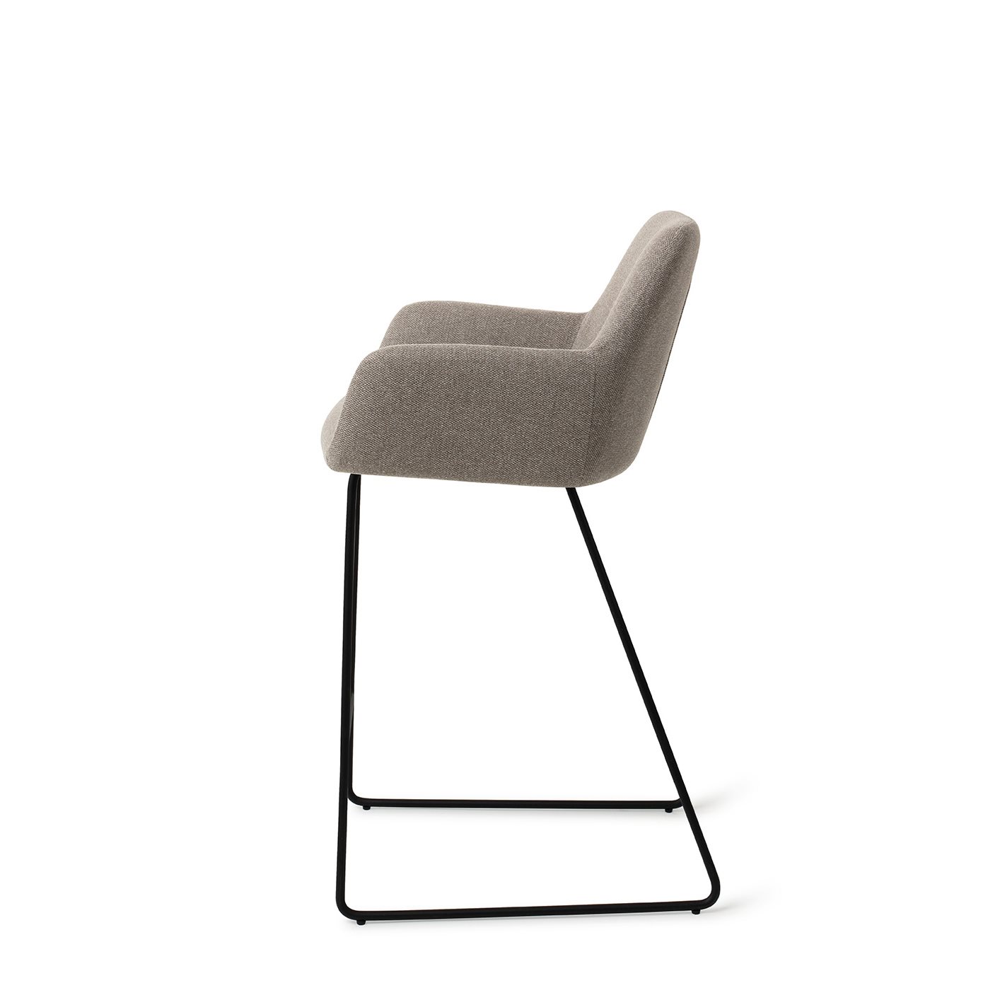 Jesper Home Barhocker Hiroo Foggy-Fusion Slide Schwarz Barhöhe (75cm)