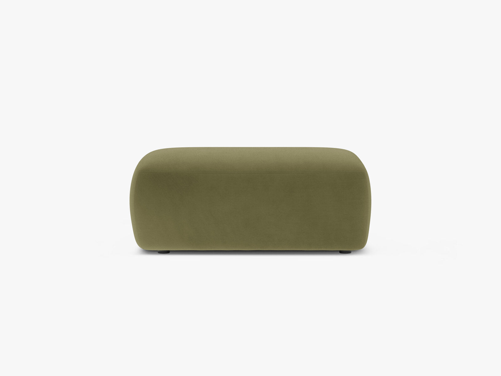 Micadoni Hocker Kate 1-Sitzer Samt Grün
