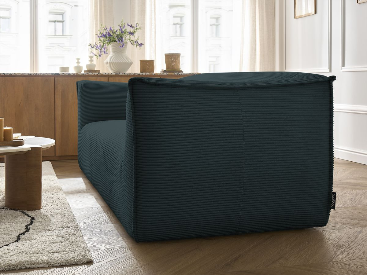 Bobochic Giorgia Sofa 5-Sitzer 412 × 100 cm Cordsamt Dunkelblau