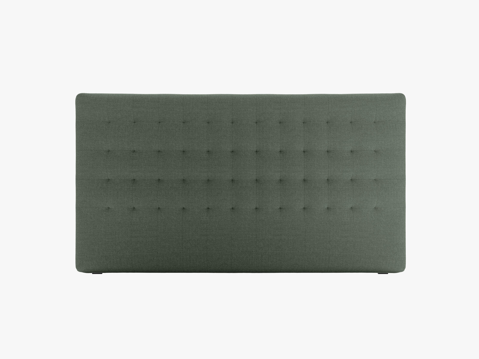 Micadoni Nova Samtiger Kopfteil 120 cm (H 95 cm) Strukturierter Stoff Liberty Moosgrün 180x95