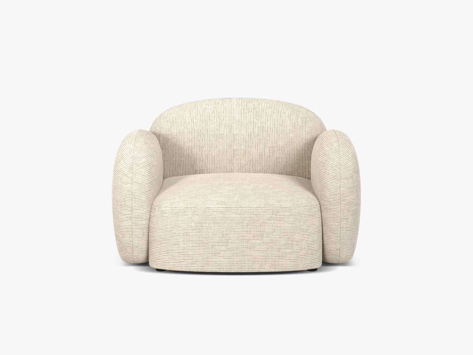 Micadoni Sessel Blair Strukturierter Stoff Baltimore Helles Beige