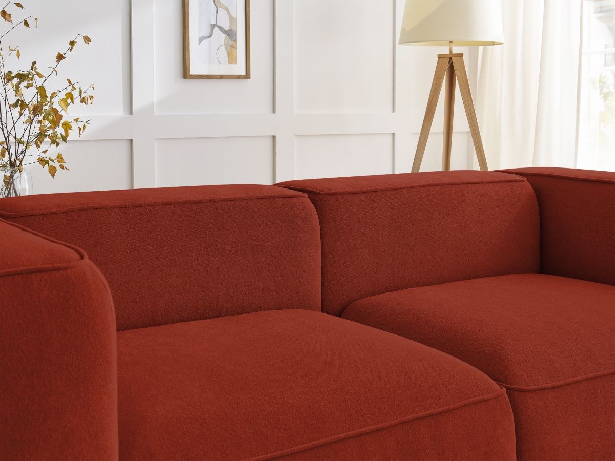 Bobochic Zephyr Sofa 2-Sitzer Strukturstoff Orange