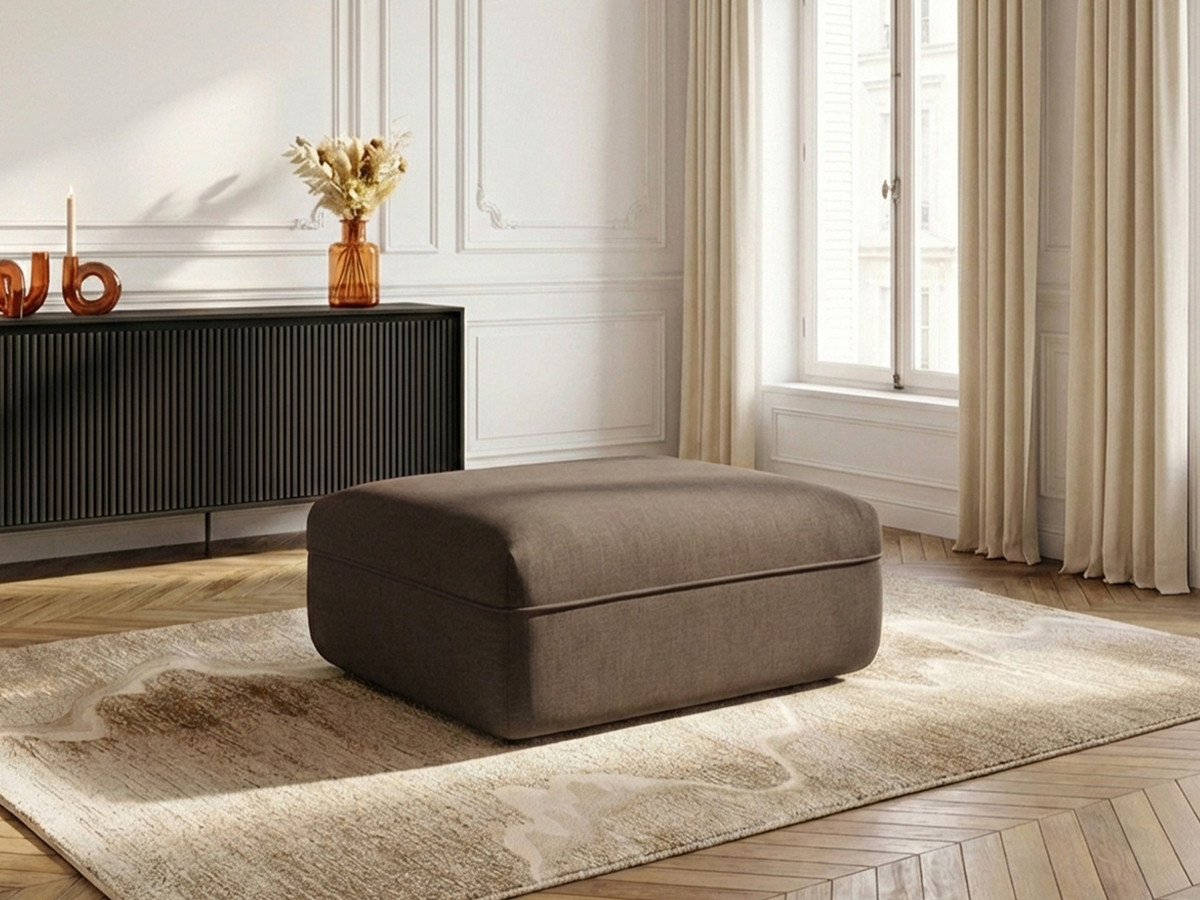 Bobochic Luigi Pouf Strukturstoff Taupe