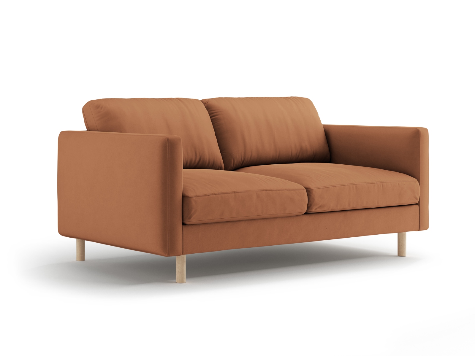 Micadoni Sofa Eden 2-Sitzer Samt Honig