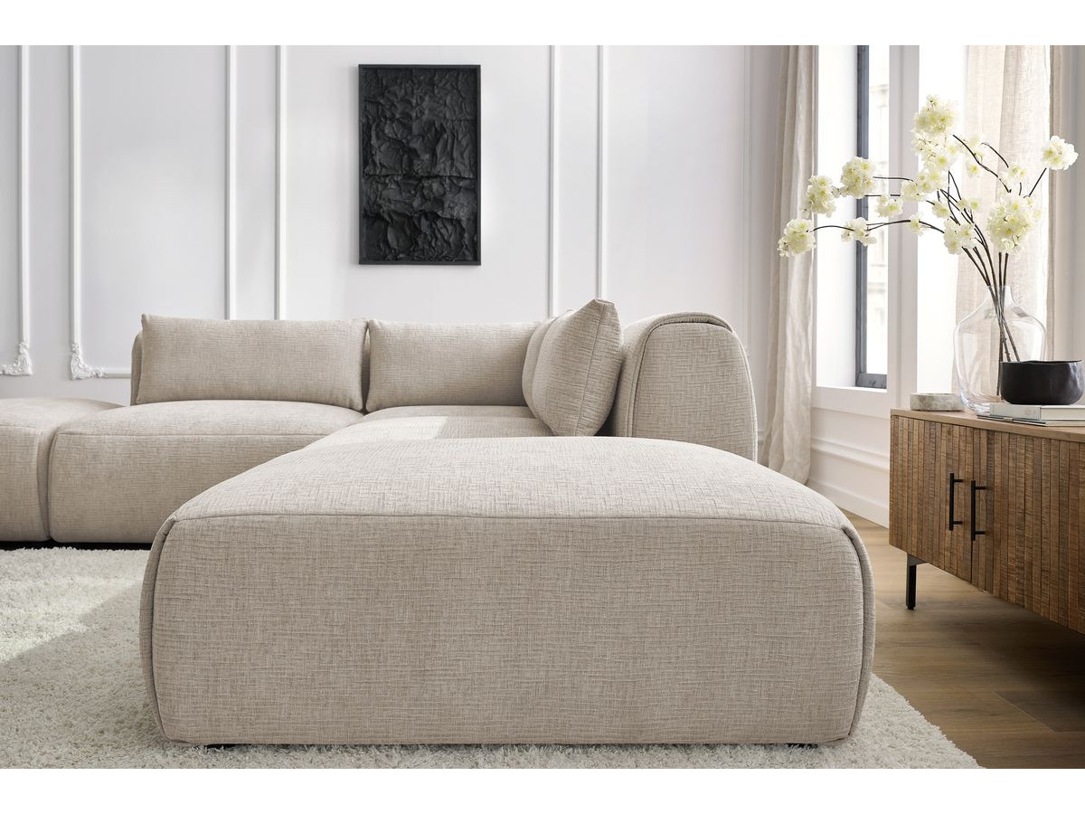 Bobochic Jeanne Ecksofa 271 × 300 cm Strukturstoff Beige