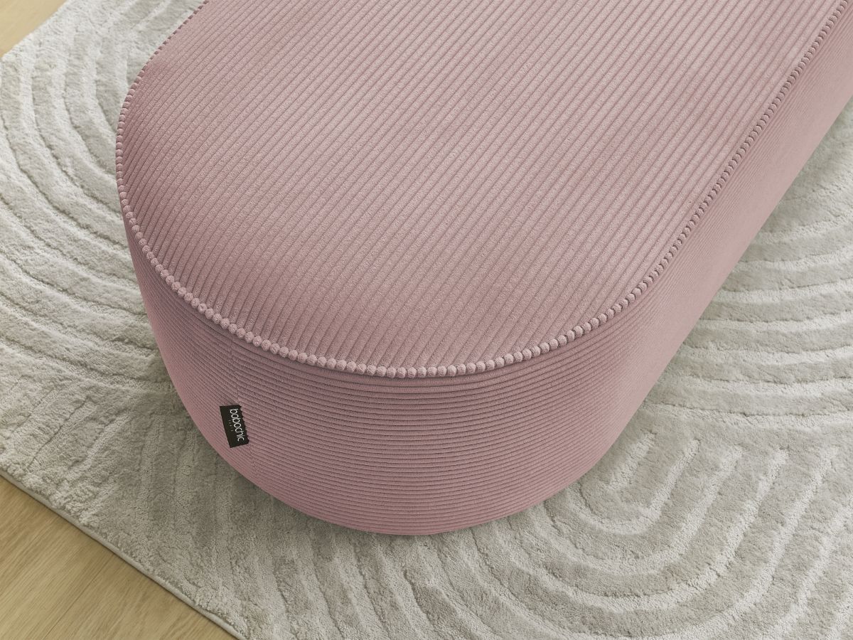 Bobochic Rousseau Pouf Cordsamt Violett