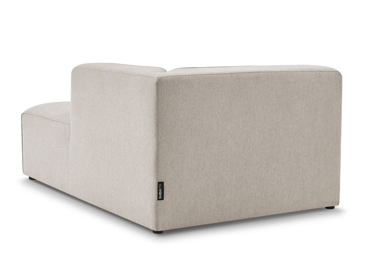 Bobochic Megeve Méridienne-Modul Melange-Stoff Beige Ecke rechts