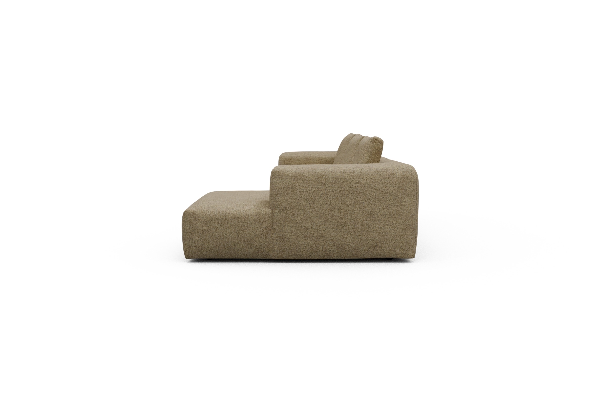 Ecksofa Fred Chaiselongue rechts mit 2,5-Sitzer Carreno-Silician-Yellow