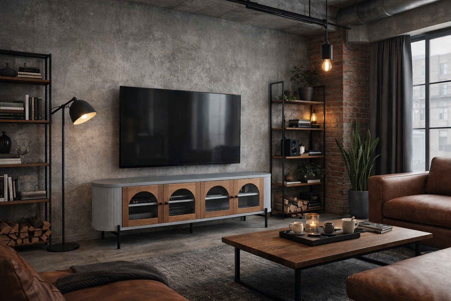 Livin Hill TV-Kommode Stilig 200 × 40 × 60 cm Hellgrau