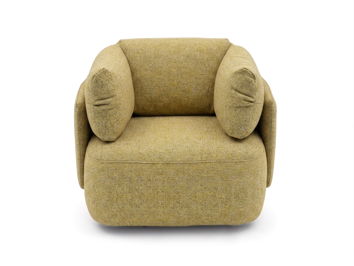 Bobochic Mario Sessel Melange-Stoff Gelb
