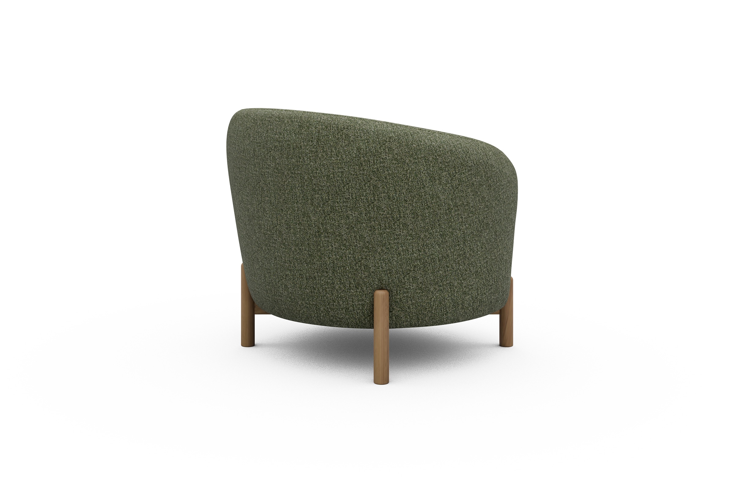 Sessel Ronda Holzbeine Eiche Natur Carreno-Vivid-Green