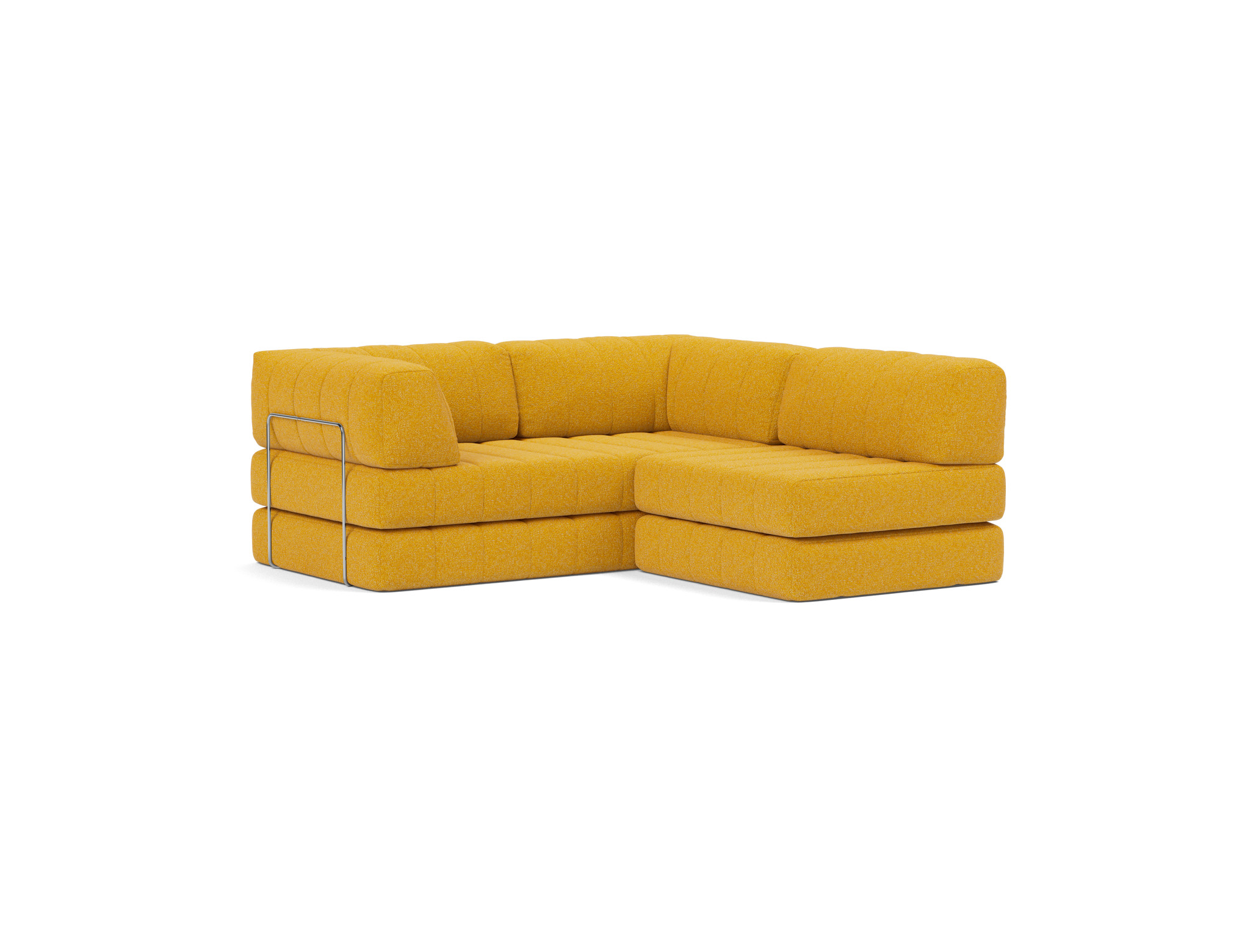 Schlafsofa CozyPad Grand mit Armlehnen Boucle Skandi 536-Ochre