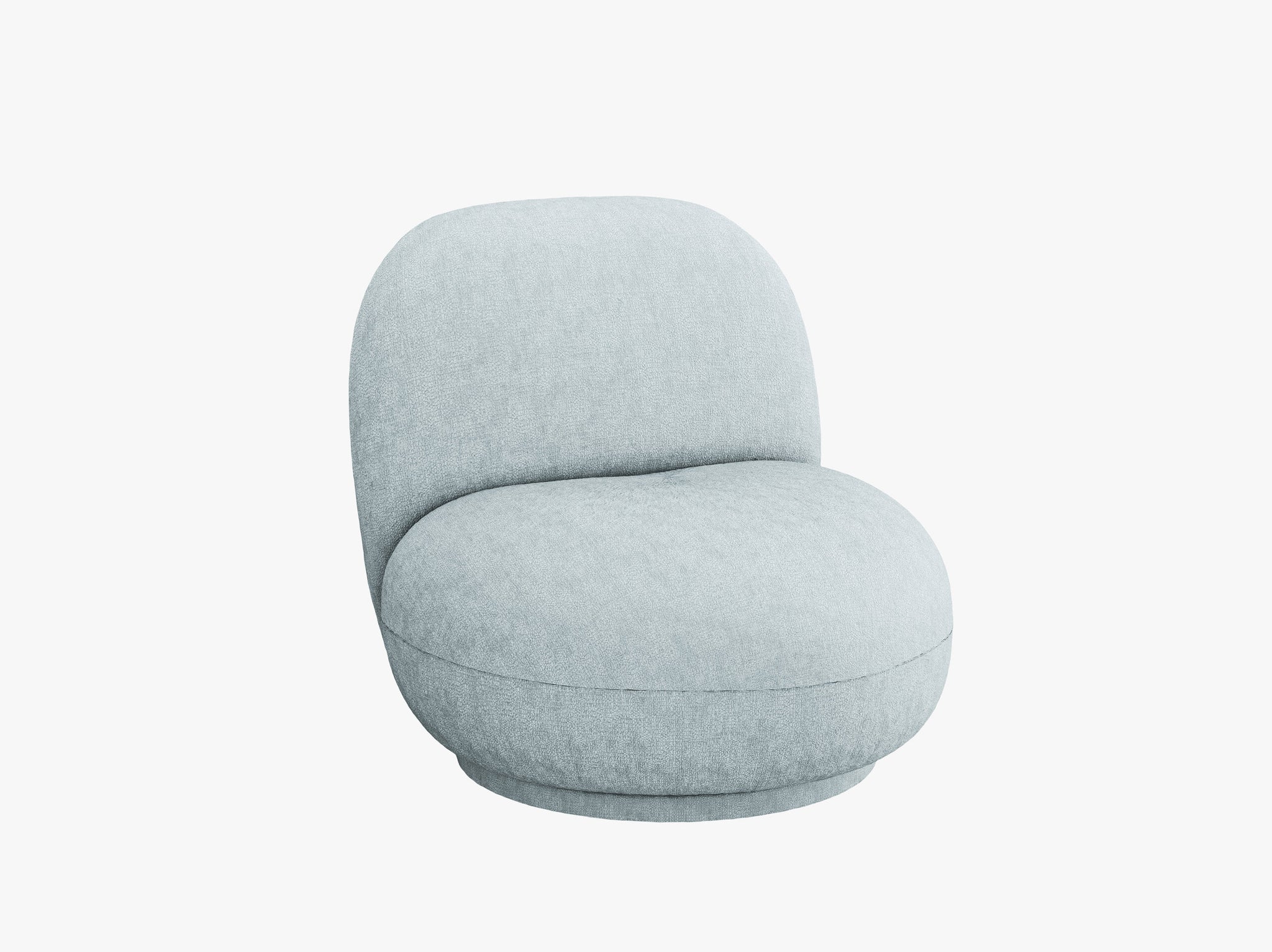 Micadoni Drehbarer Sessel Chuck Chenille Hellblau