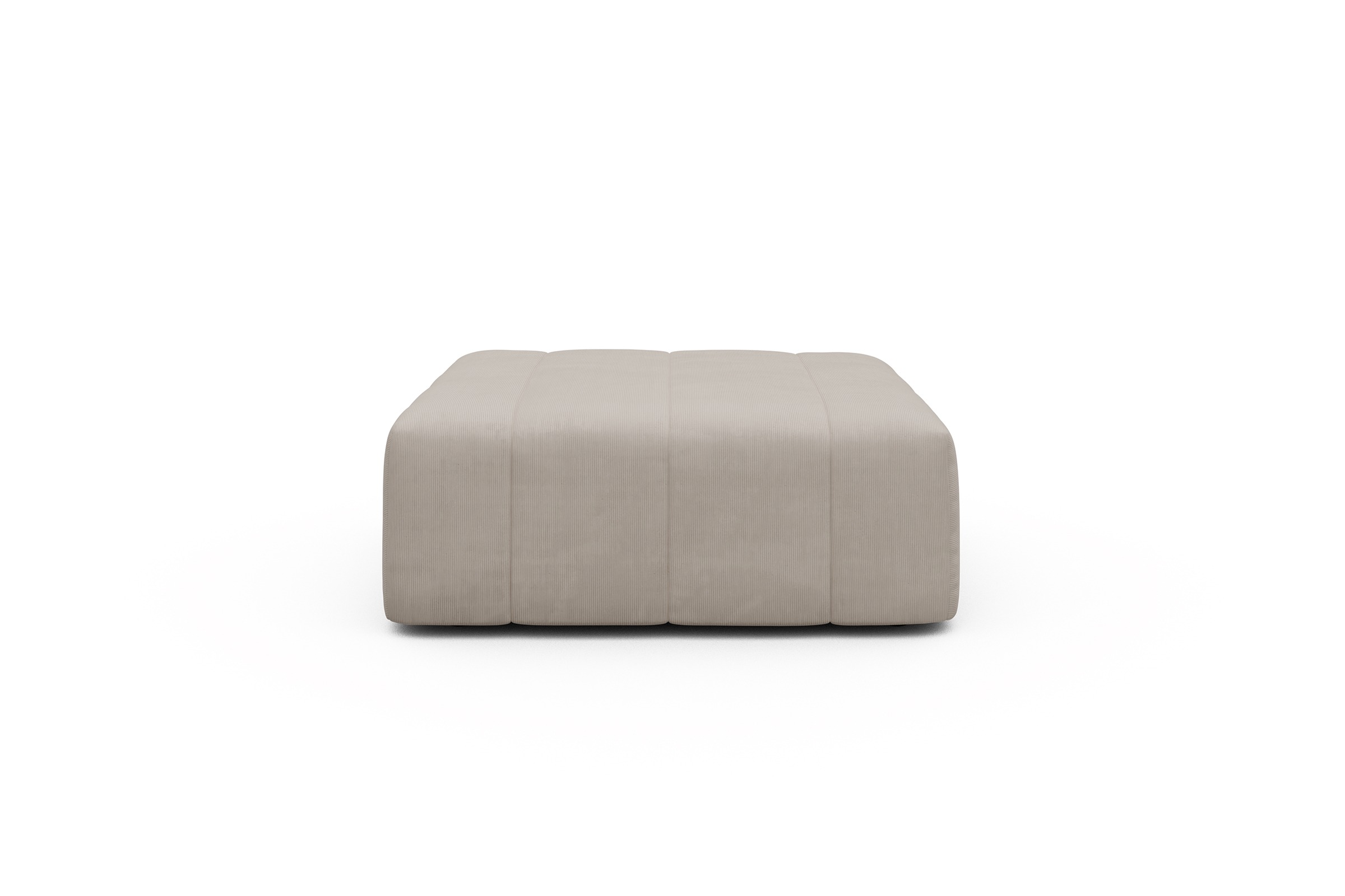 Sitzhocker Hugo Ottomane Cordufine-Off-White