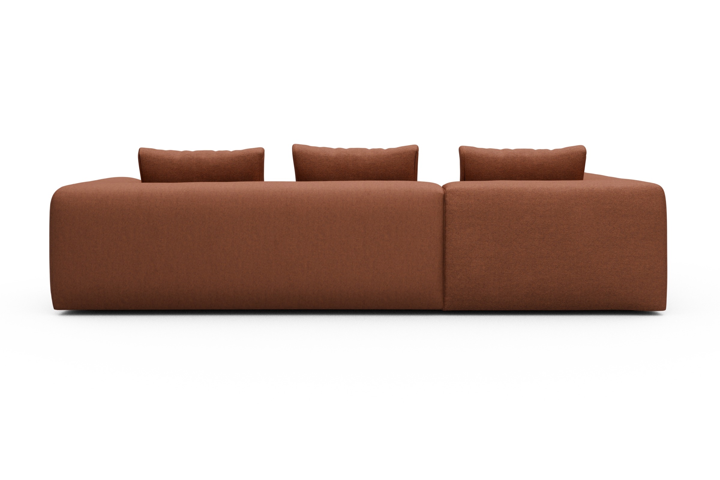 Ecksofa Fred Relax-Ecke links mit 2,5-Sitzer Weda-Rust