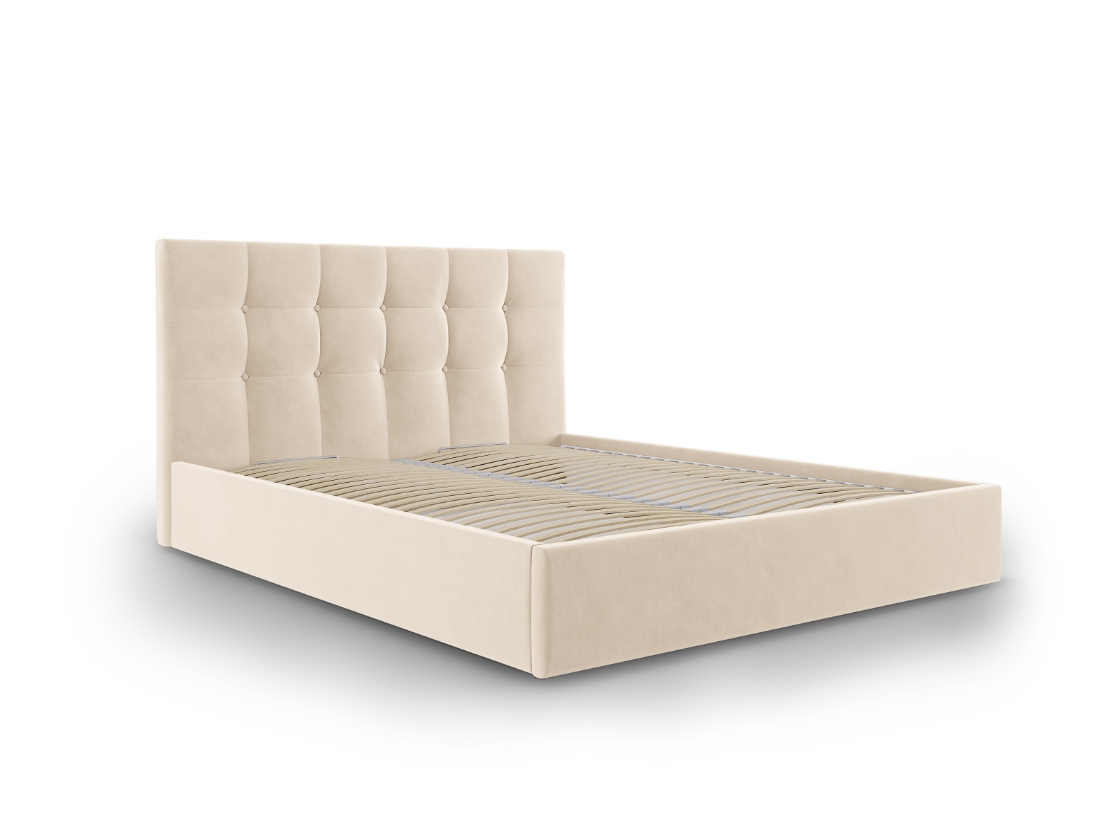 Micadoni Bett Phaedra Samt Matt Velvet Beige 160x200