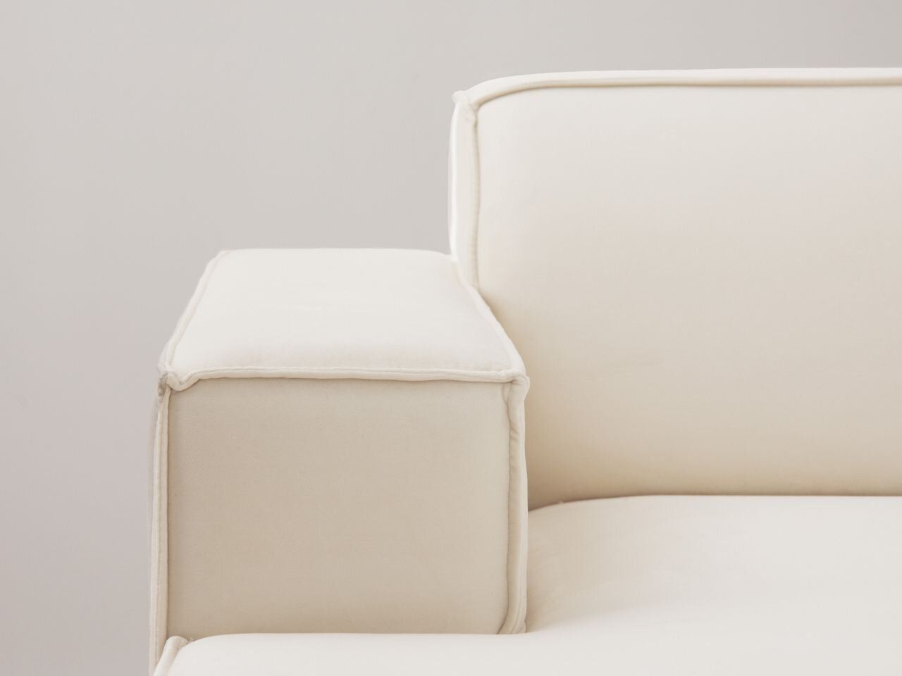 Micadoni 3-Sitzer Sofa Jodie Strukturierter Stoff Megan Schwarz