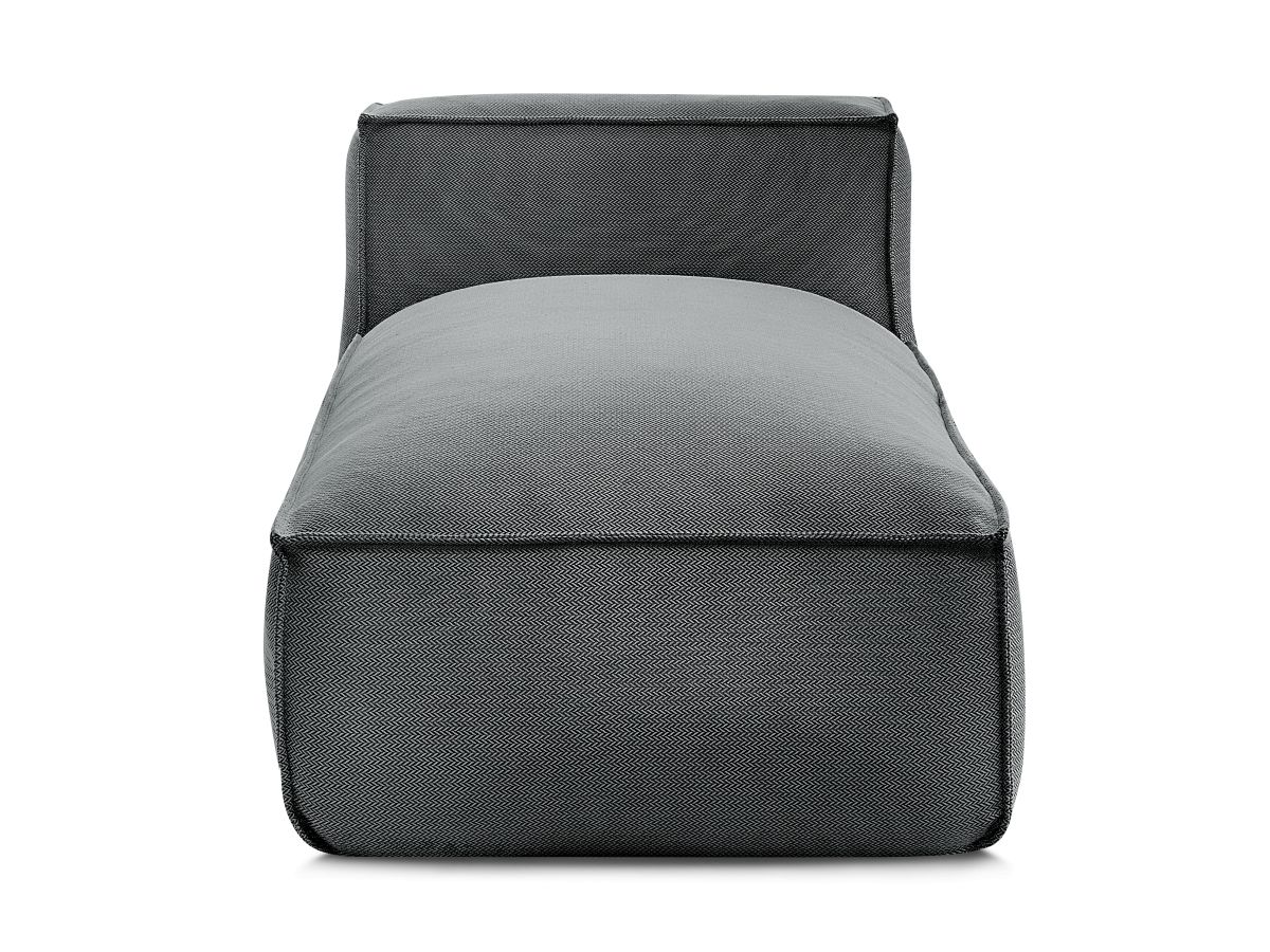 Bobochic Biarritz Méridienne-Modul Melange-Stoff Schwarz
